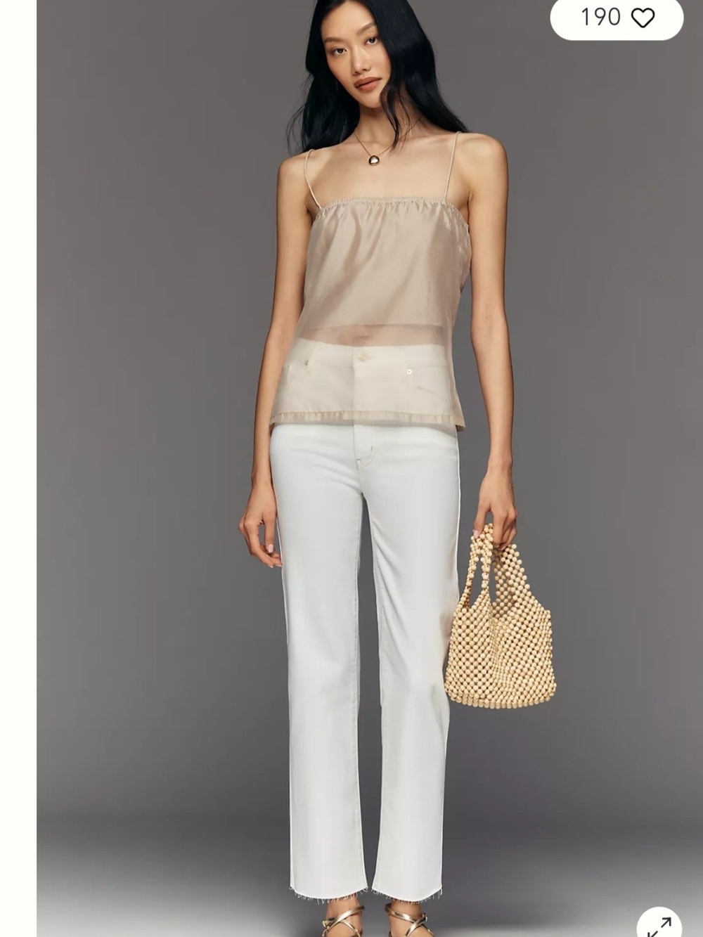 Frame Le High Denim Straight-Leg Jeans in White